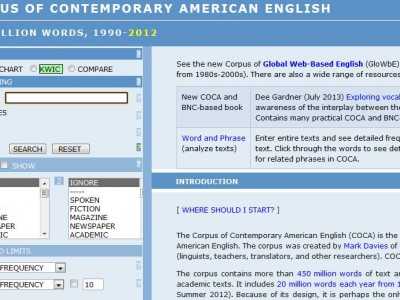 美国当代英语语料库(COCA)